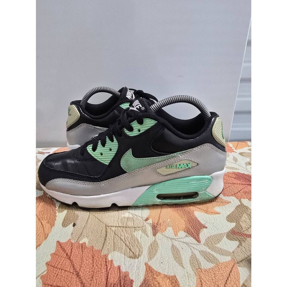 Nike • Air Max 90 LTR GS | Black Green Glow | 6Y • Women’s Shoes Size 7.5 |